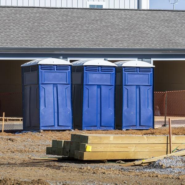 Heavy-duty construction site porta potty in Lynnwood, Washington