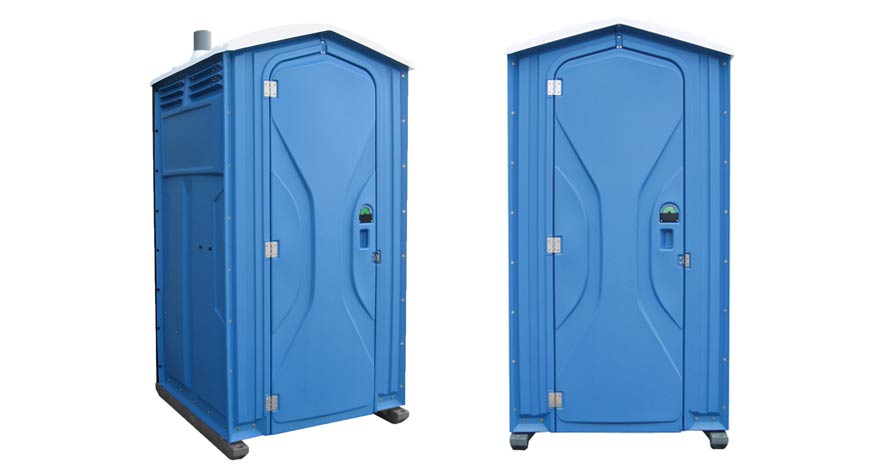 Long-term porta potty units on site in Lynnwood, Washington